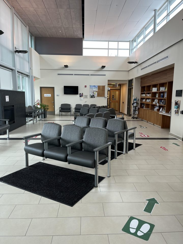 Listowel clinic waiting area